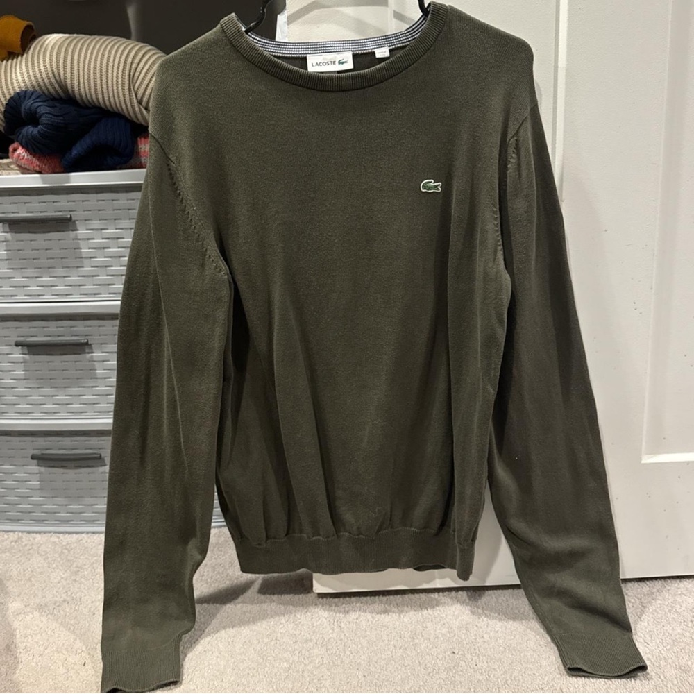 Lacoste Men's Green Sweater